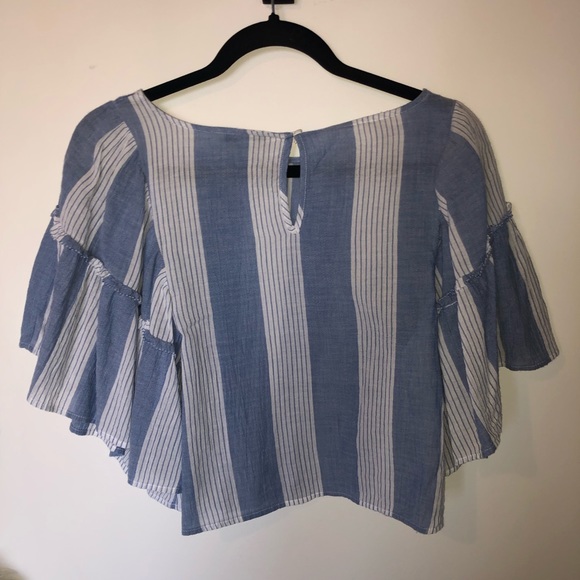 White and blue top - Picture 3 of 3